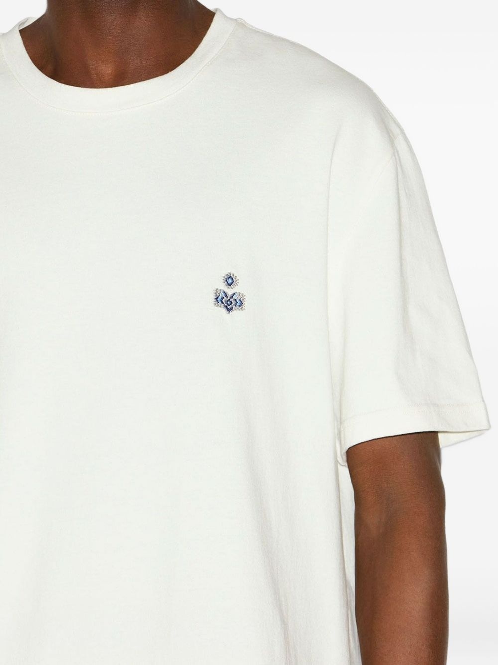 embroidered-logo cotton t-shirt - 5