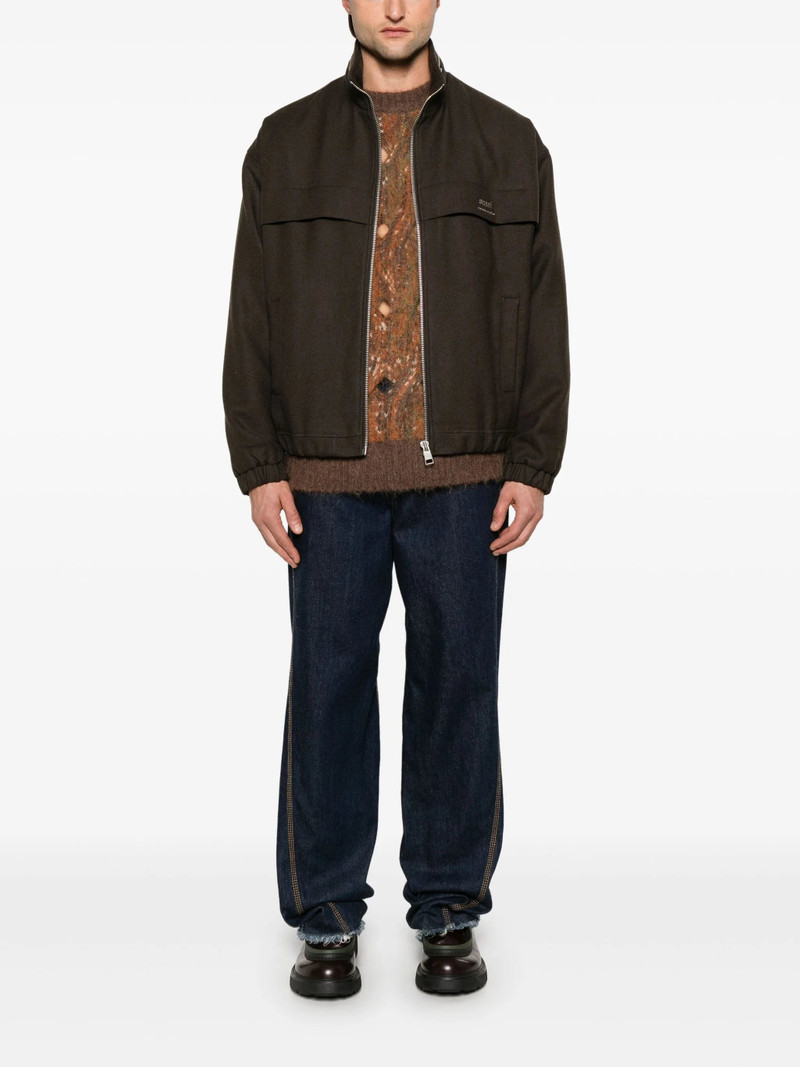 AMI Paris Ami Concealed-hood Jacket outlook