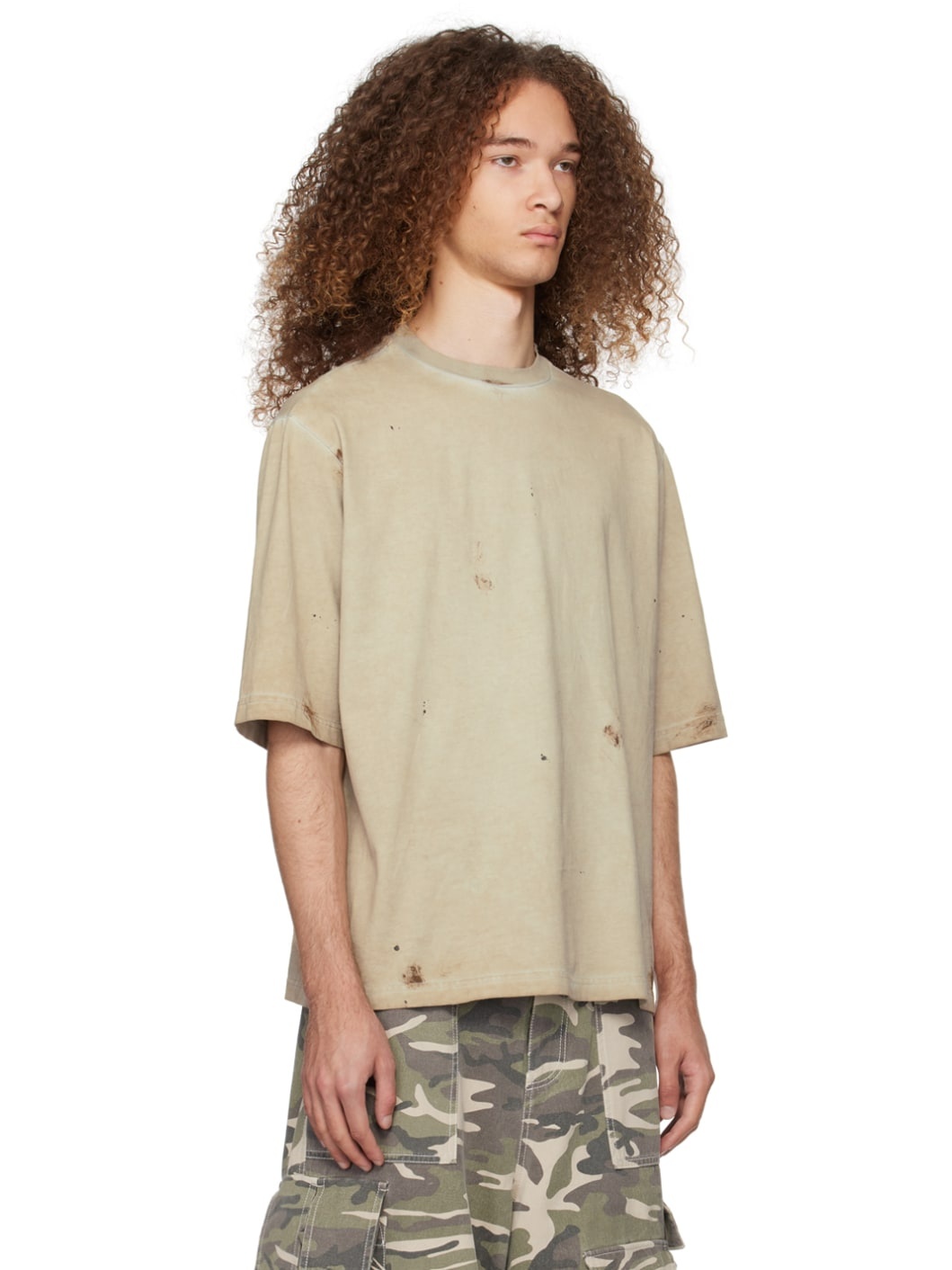 Beige Faded T-Shirt - 2