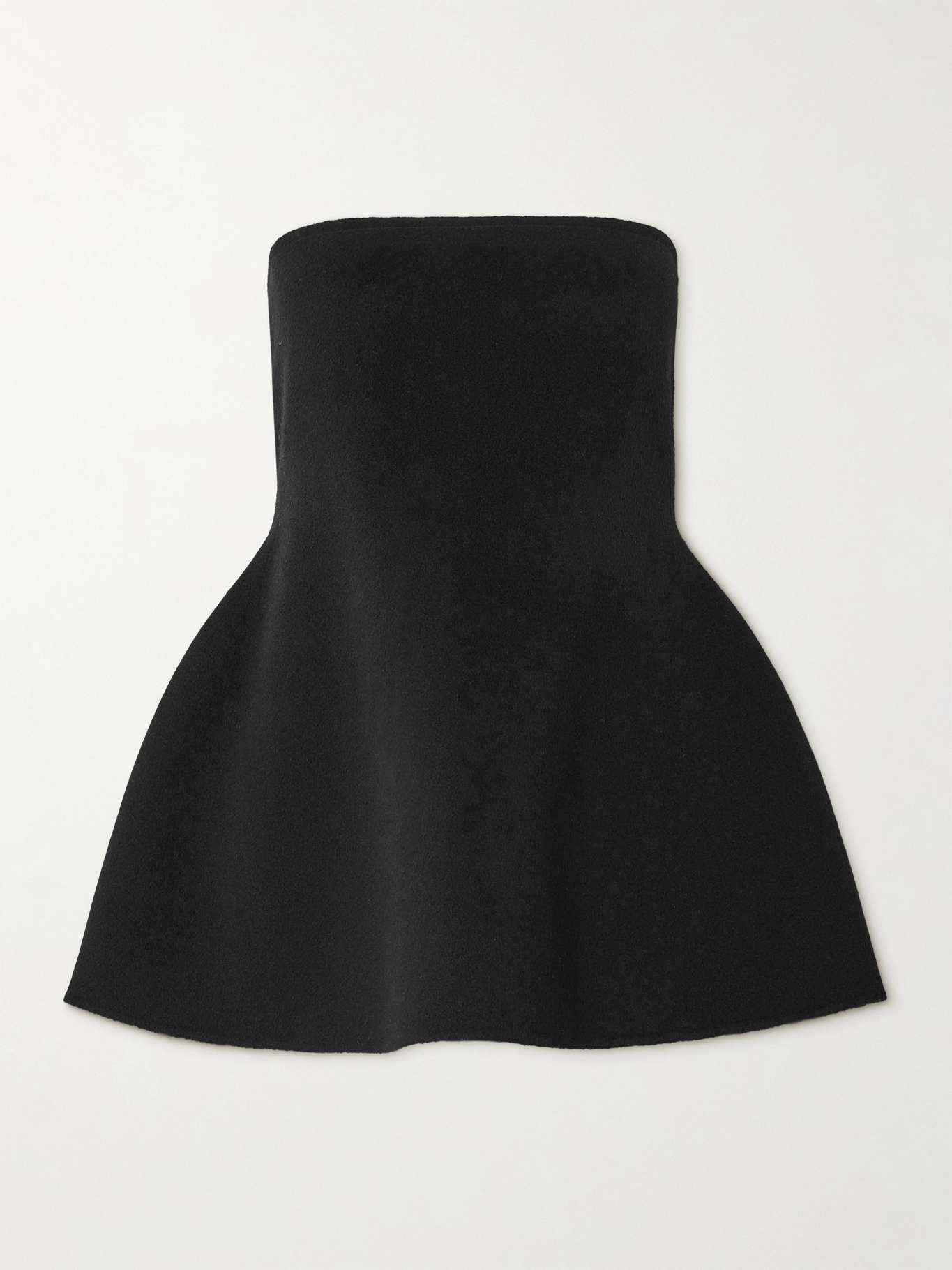 Strapless wool bustier top - 1