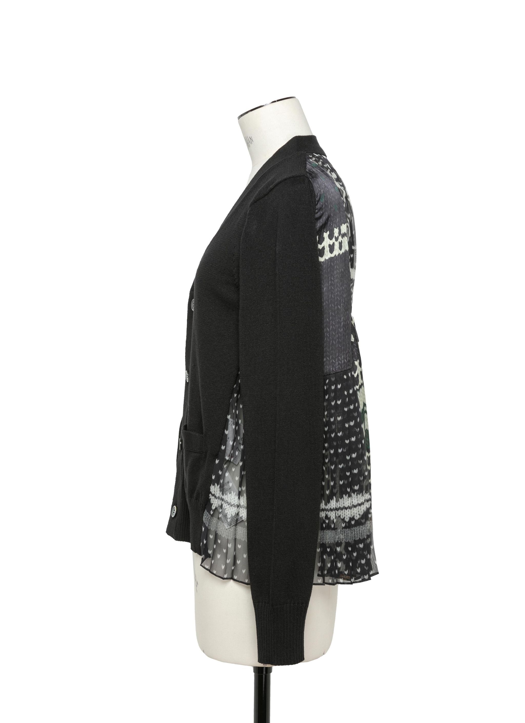 Pattern Knit Print Cardigan - 2