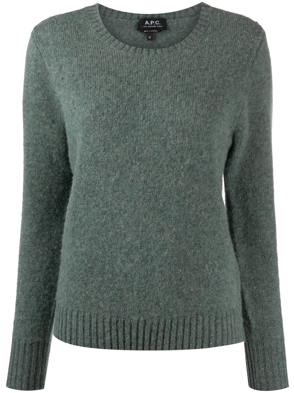 knitted wool jumper - 1