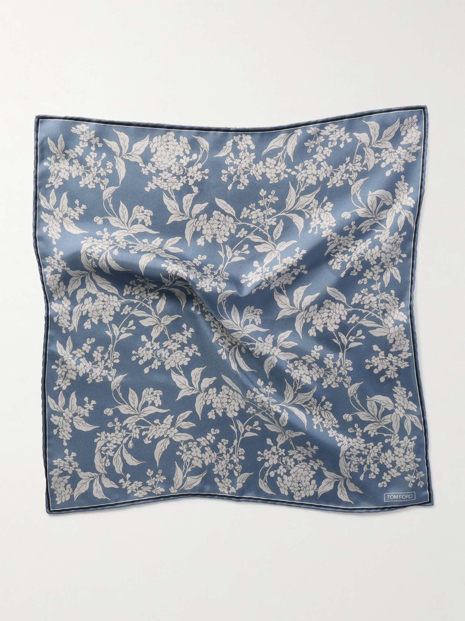 Floral-Print Silk-Twill Pocket Square - 2