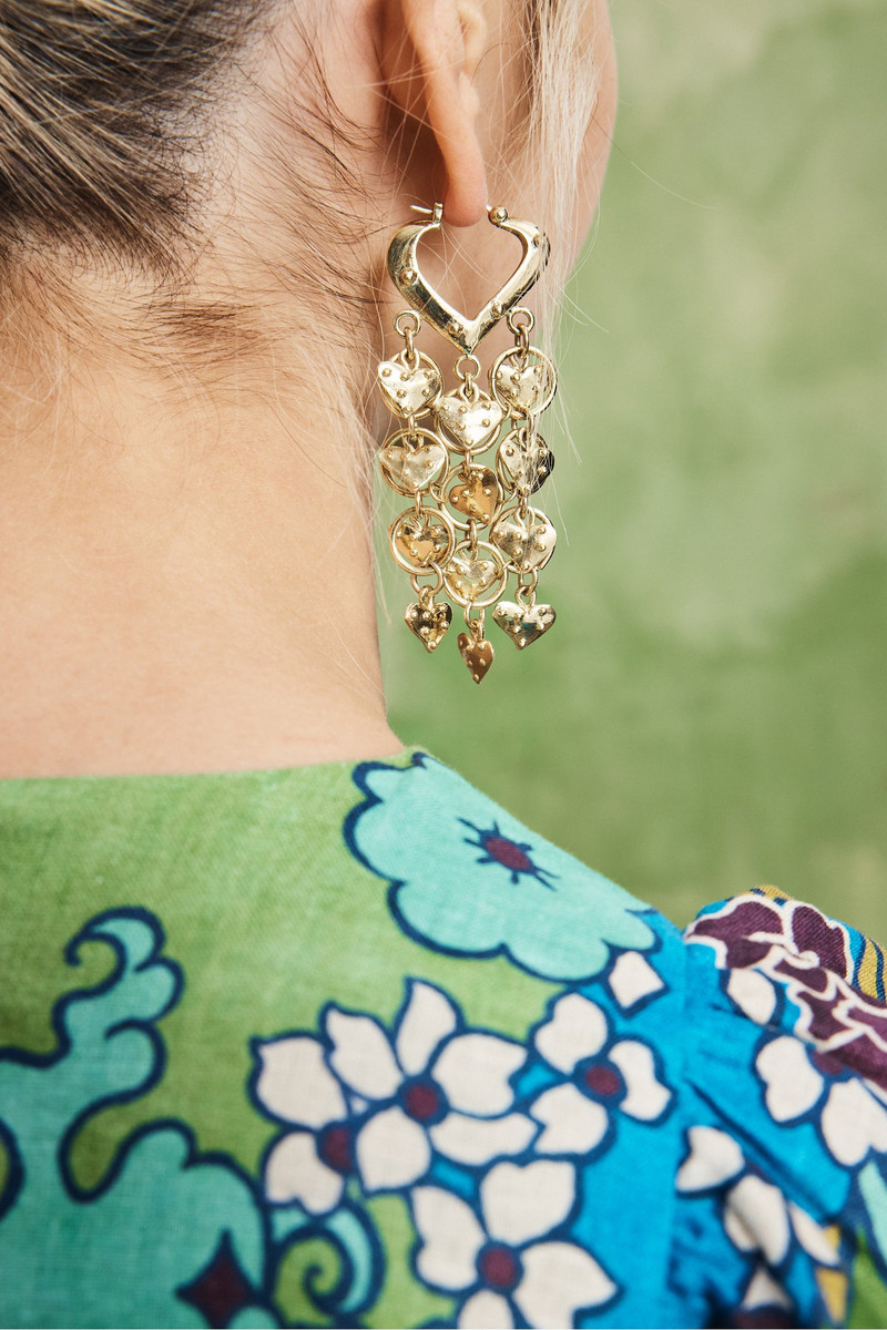 Atomic Heart Drop Earrings 3