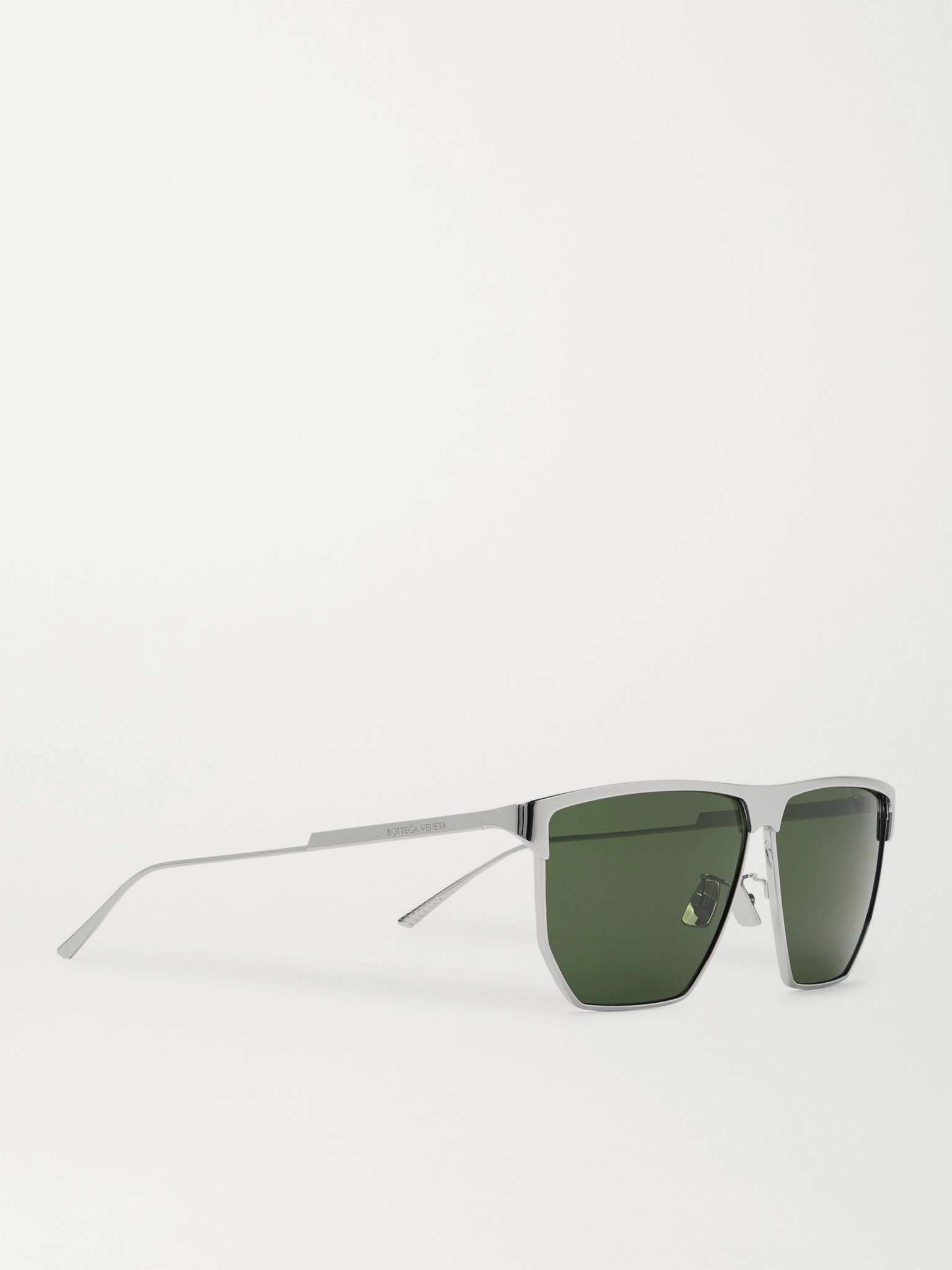 Square-Frame Silver-Tone Sunglasses - 3