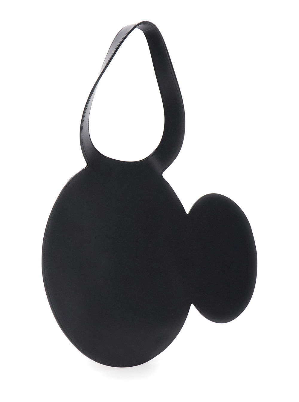 Coperni Women 'Mickey' Black Handbag With Cut-Out Handle And Logo Lettering On The Front In Leather  - 3