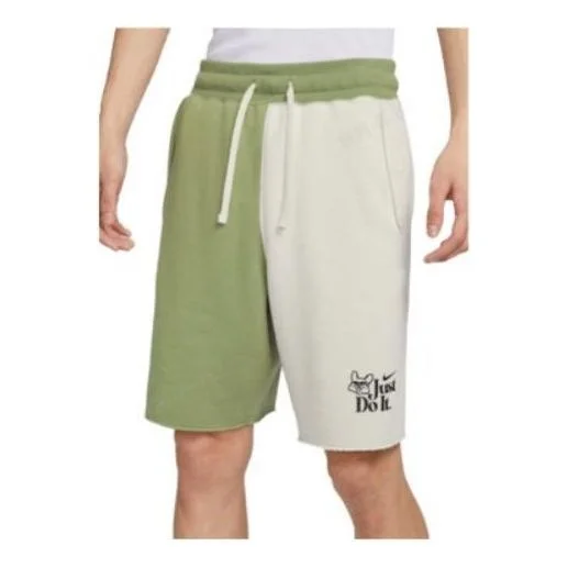 Nike Just Do it Shorts 'Green White' FV1130-386 - 1