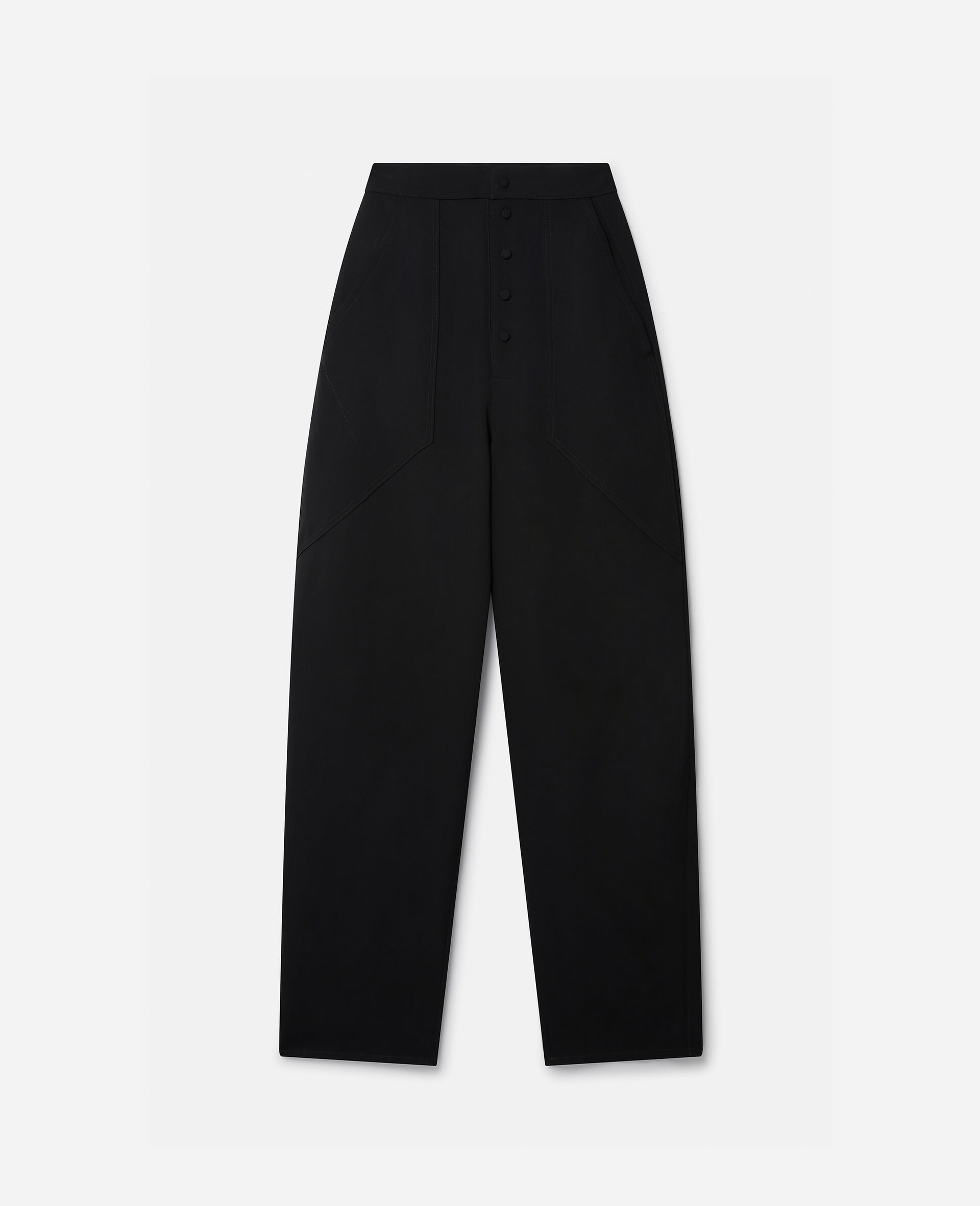 Loose Fit Tailored Trousers - 1