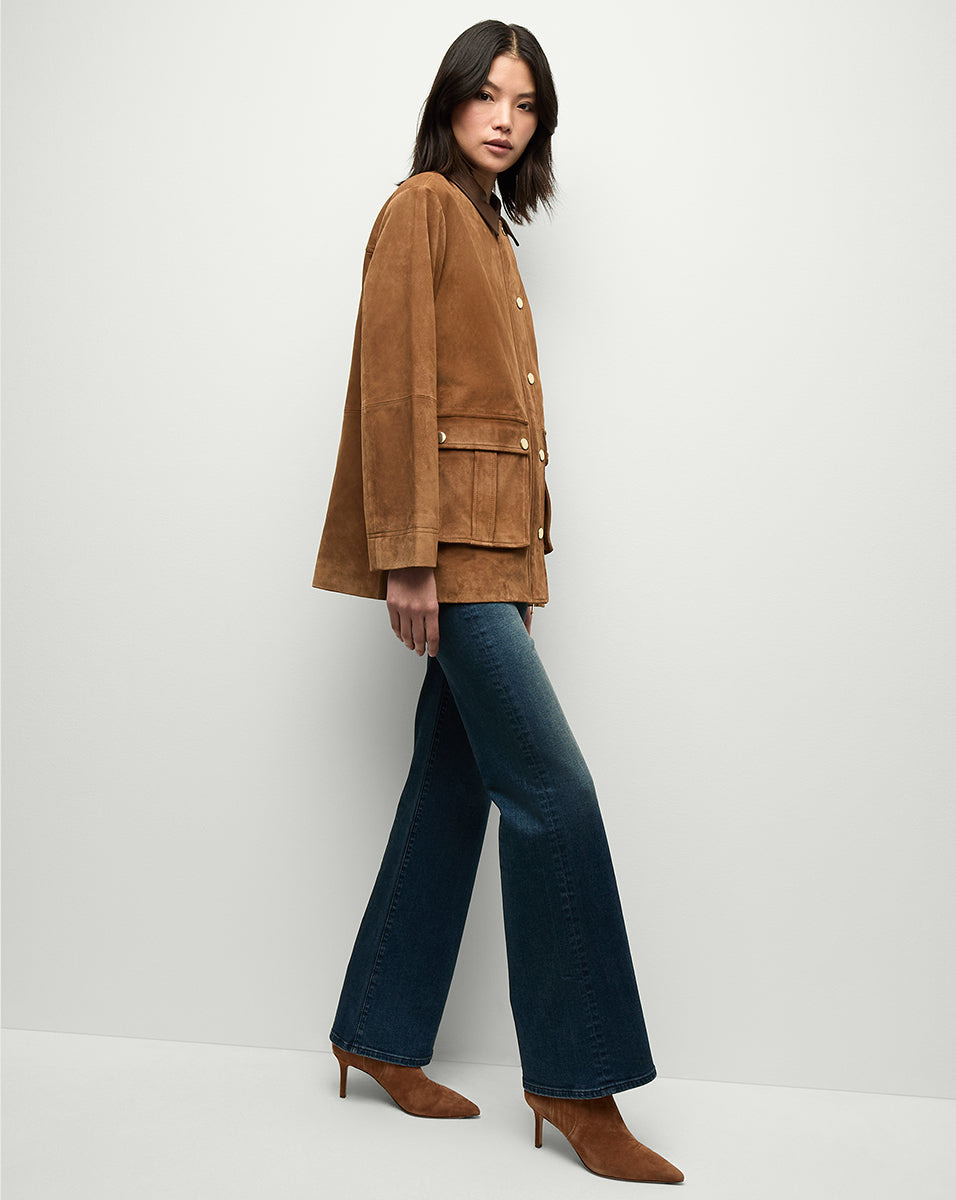 LISA SUEDE MID-HEEL BOOTIE - 2