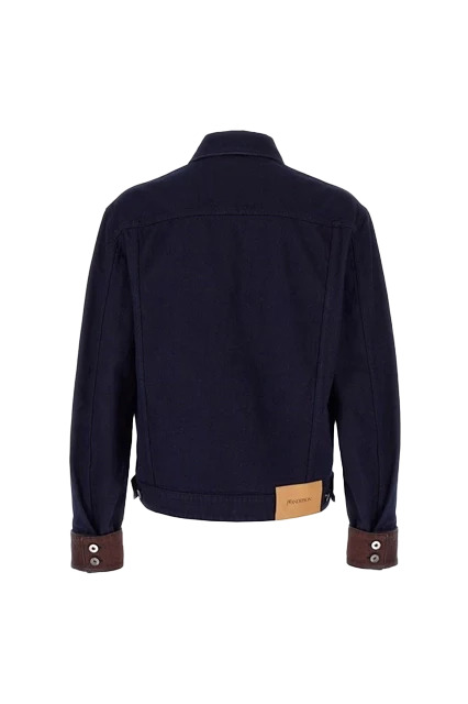 JW Anderson Turn Up Cuff Denim Jacket Blue/Red - 2