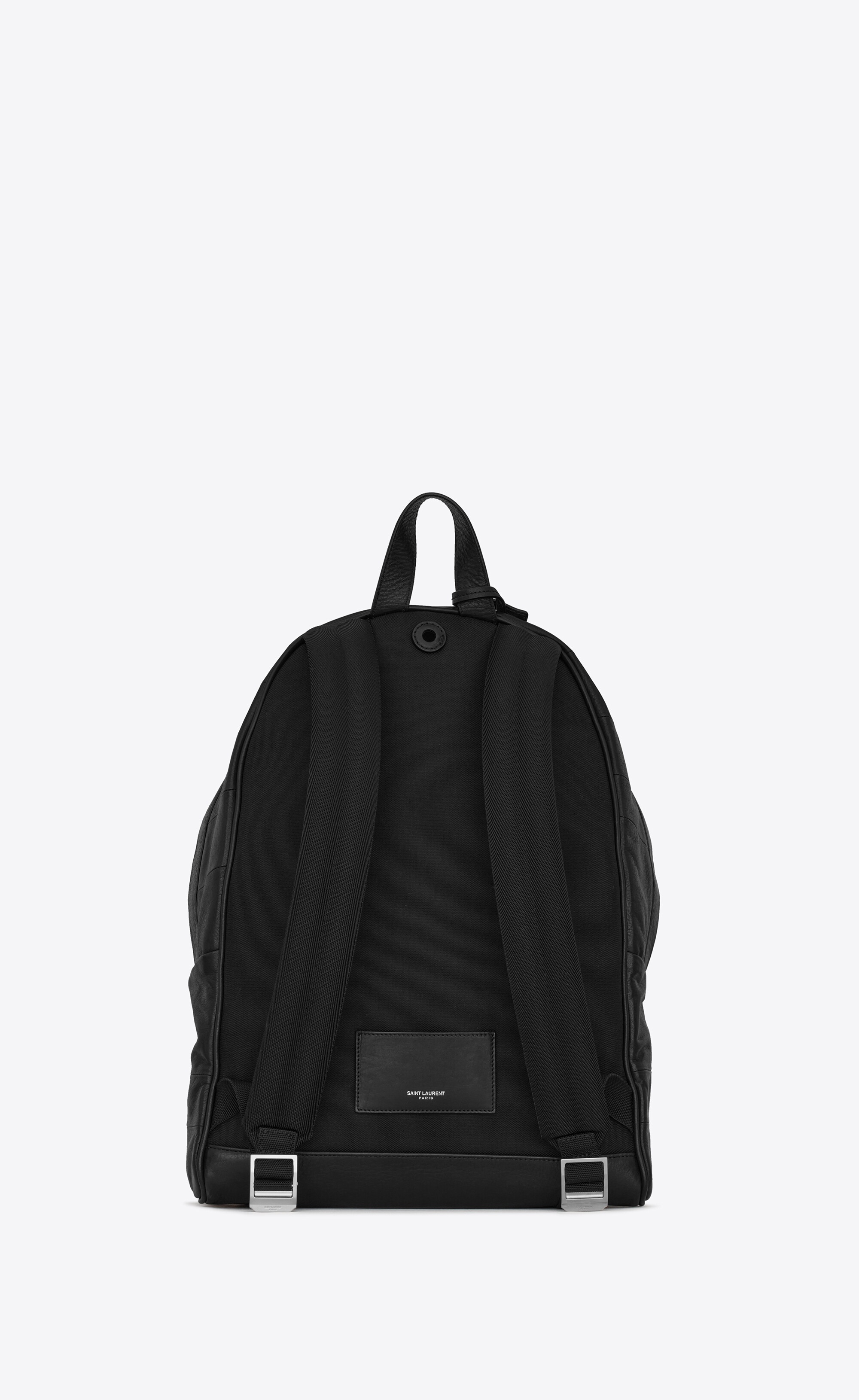 saint laurent city backpack in square patchwork shiny leather - 2