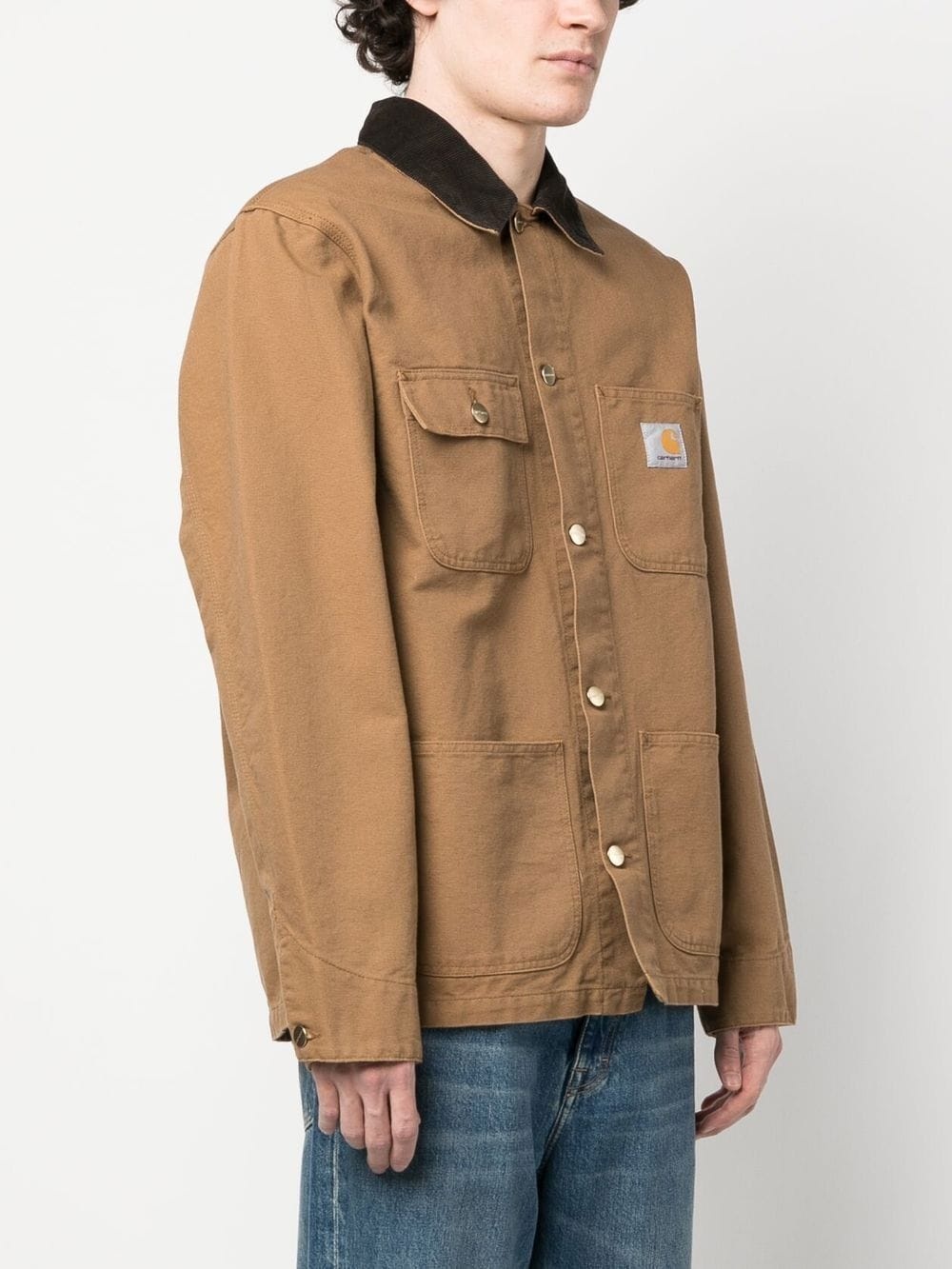 Michigan organic cotton single-breasted coat - 3