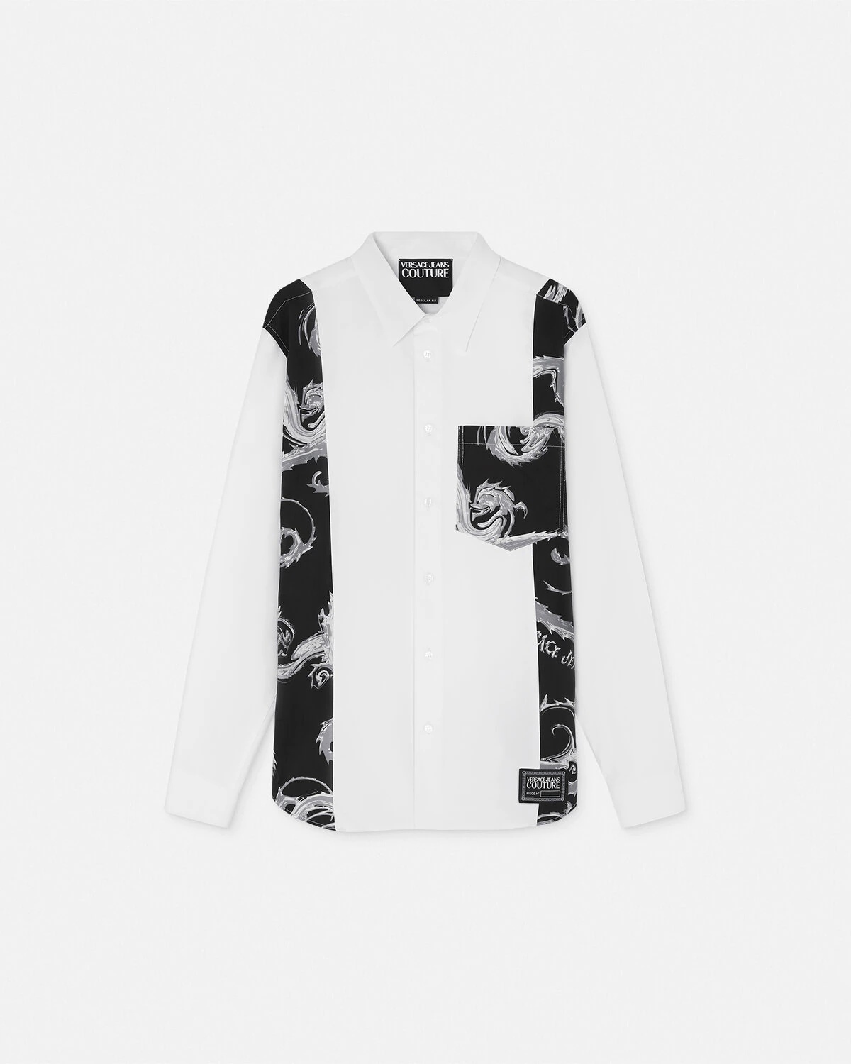Chromo Couture Paneled Regular-Fit Shirt - 1