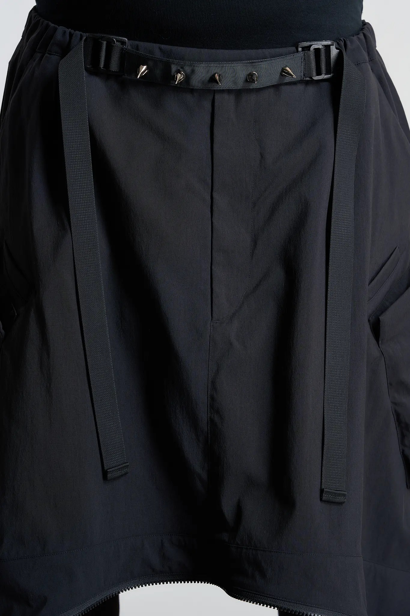 SK30-M Nylon Stretch Convert Cargo Skirt Black - 19