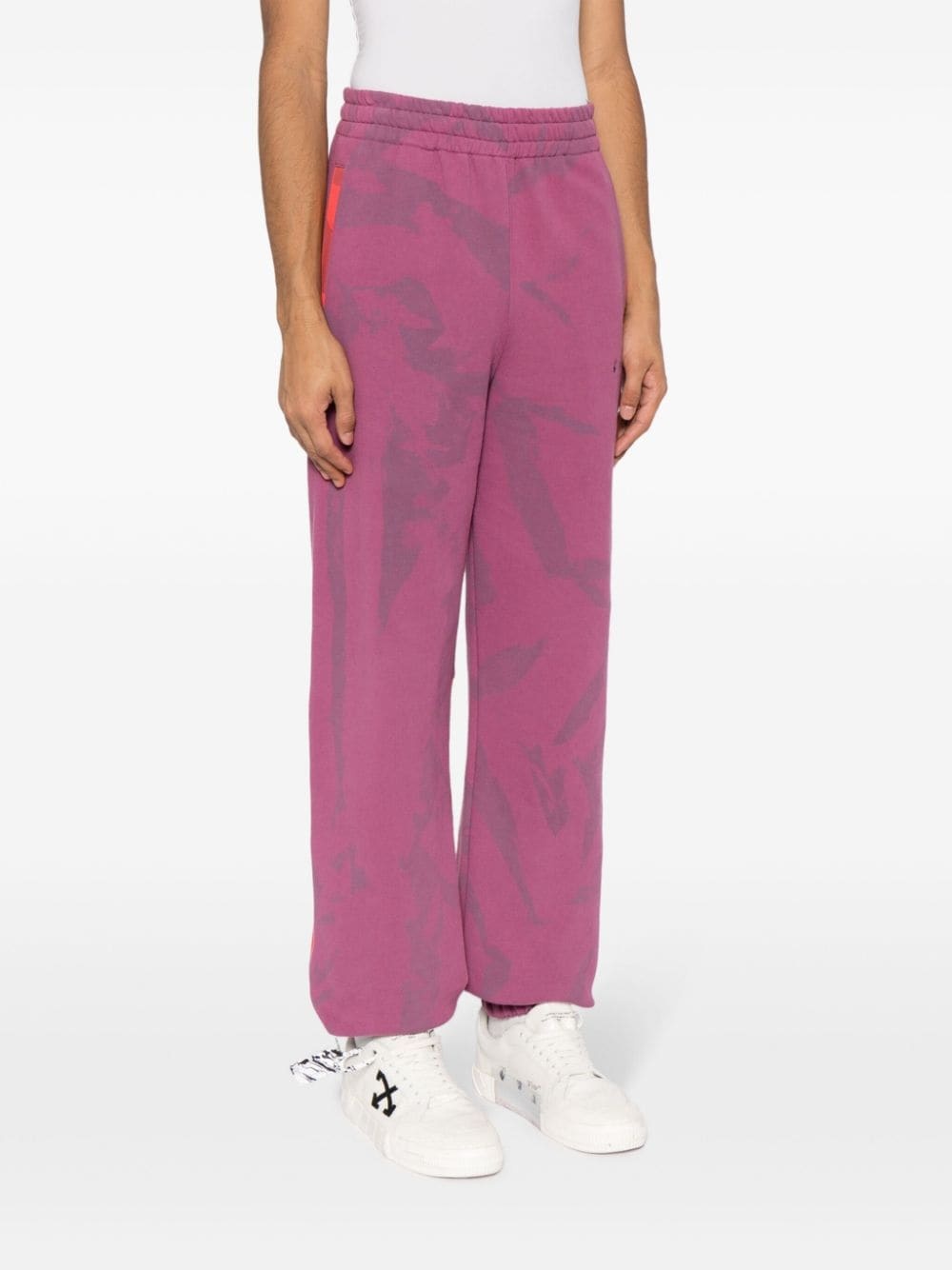 abstract-print track pants - 3