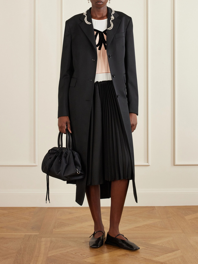 Simone Rocha Embellished Woven Coat outlook