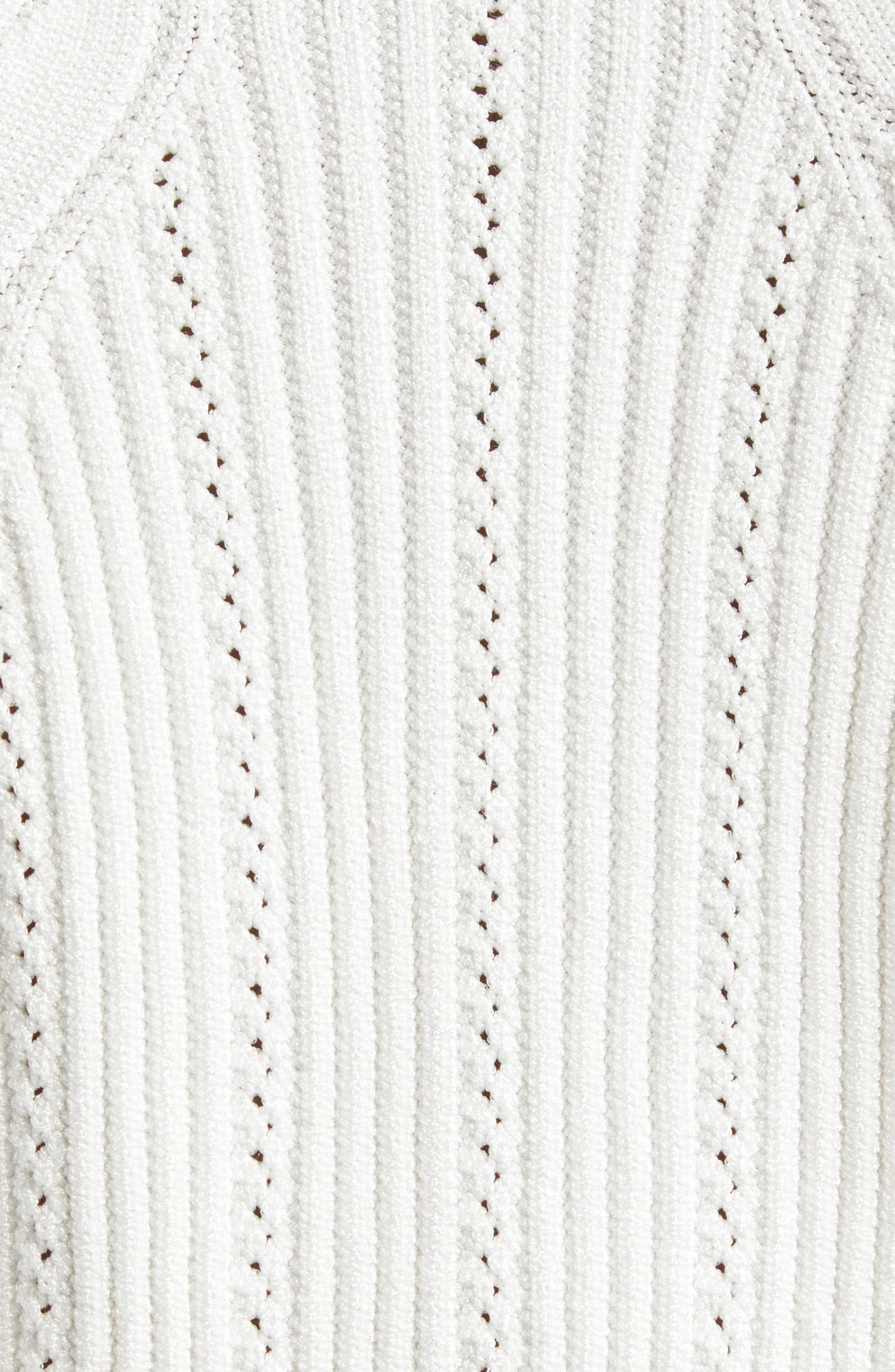 Balmain Twisted Cable Knit Cardigan in Gab White/Black at Nordstrom - 7