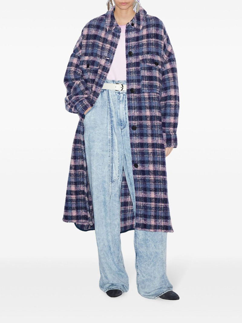 Isabel Marant Étoile Fontizi checked coat outlook