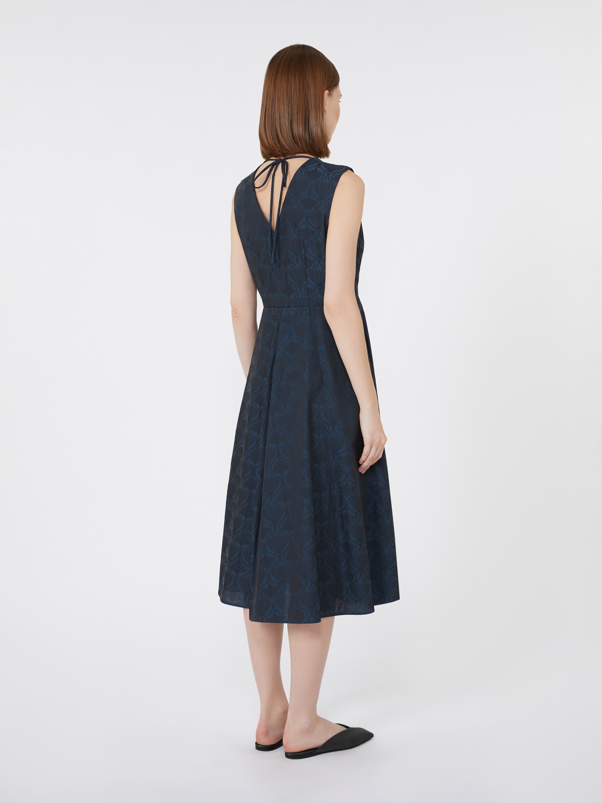 LAUREN Flared jacquard dress - 4