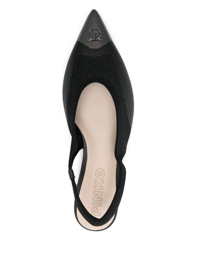 lurex-detail ballet flats 4