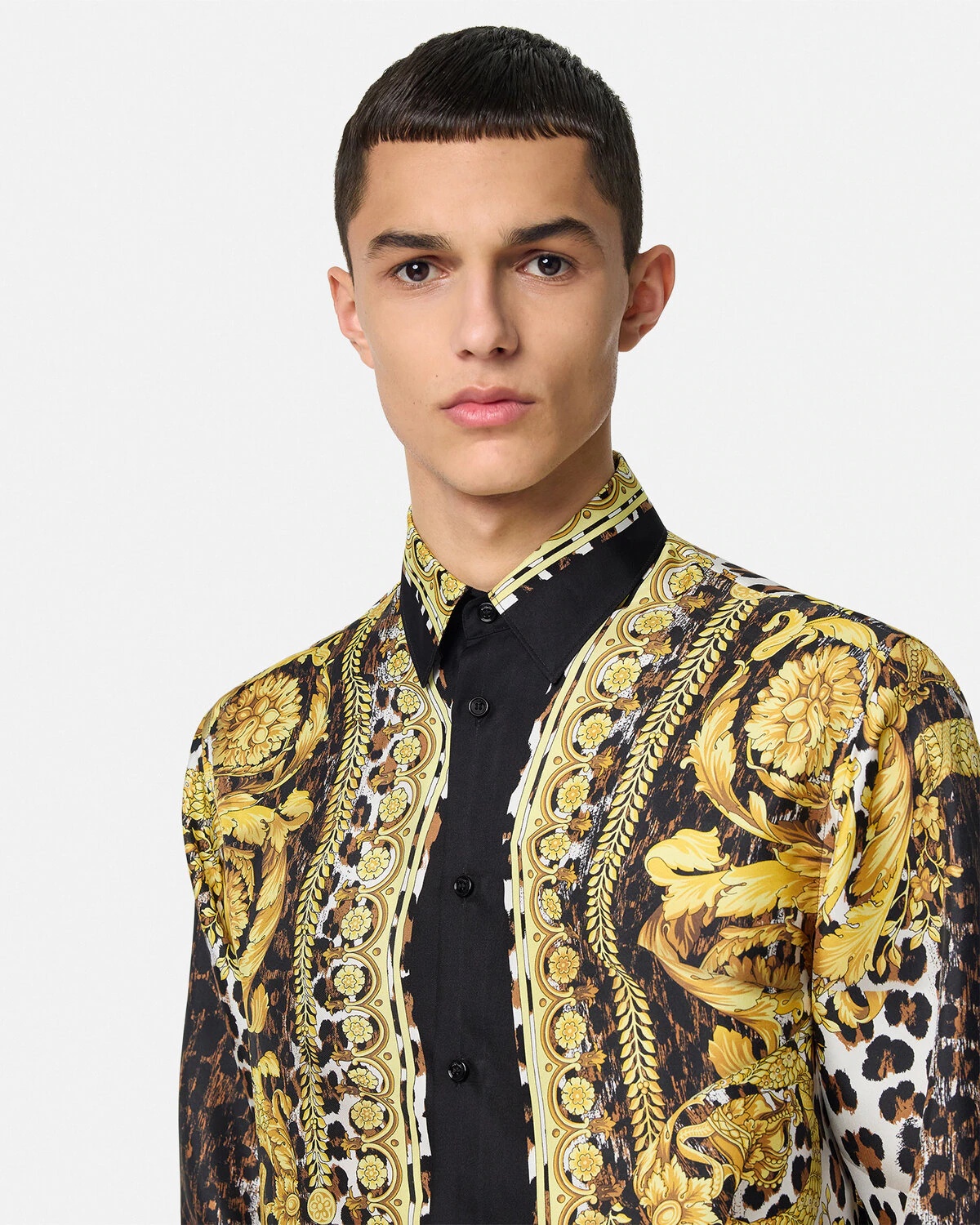 Wild Barocco Illusion Silk Shirt - 6