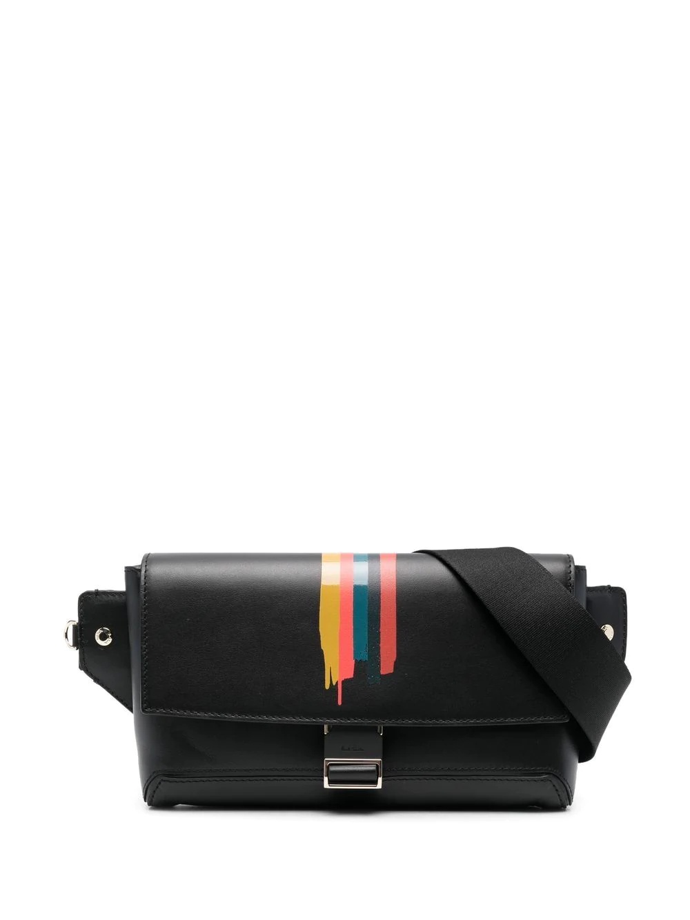 stripe flap belt bag - 1