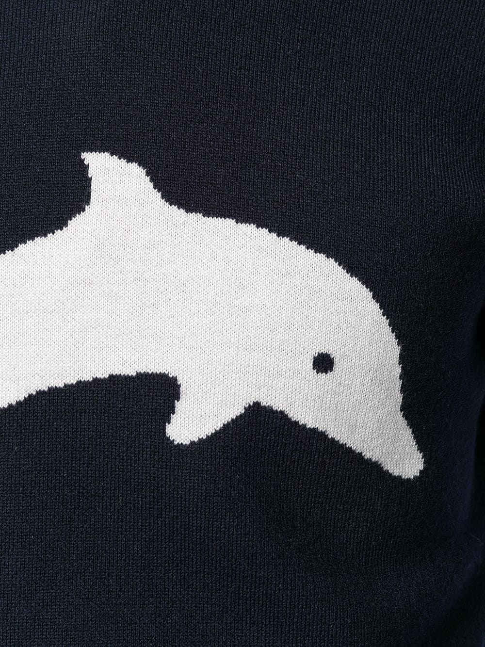 Navy Dolphin Icon crew neck Pullover - 5