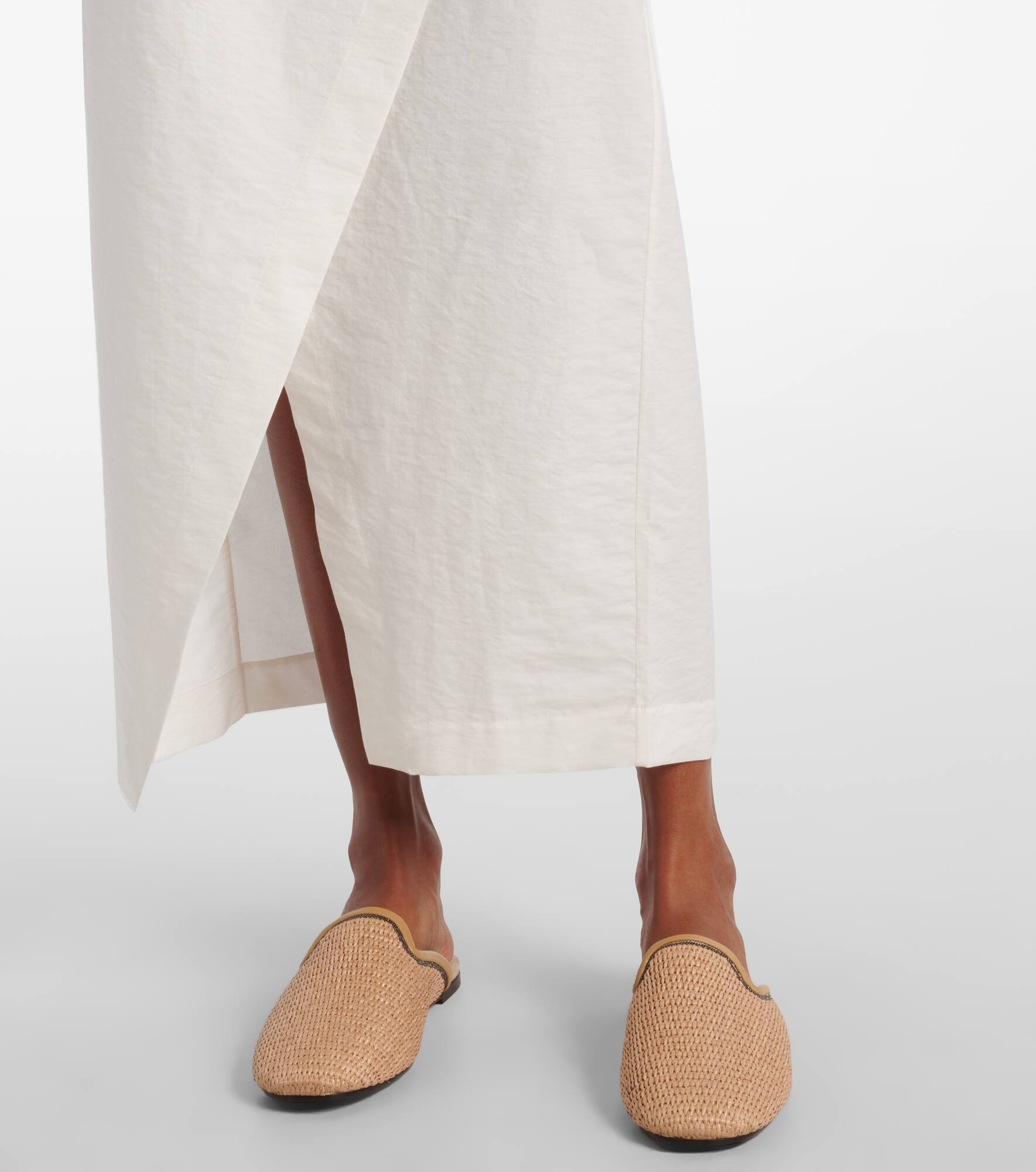 Monili cotton-blend wrap dress - 5
