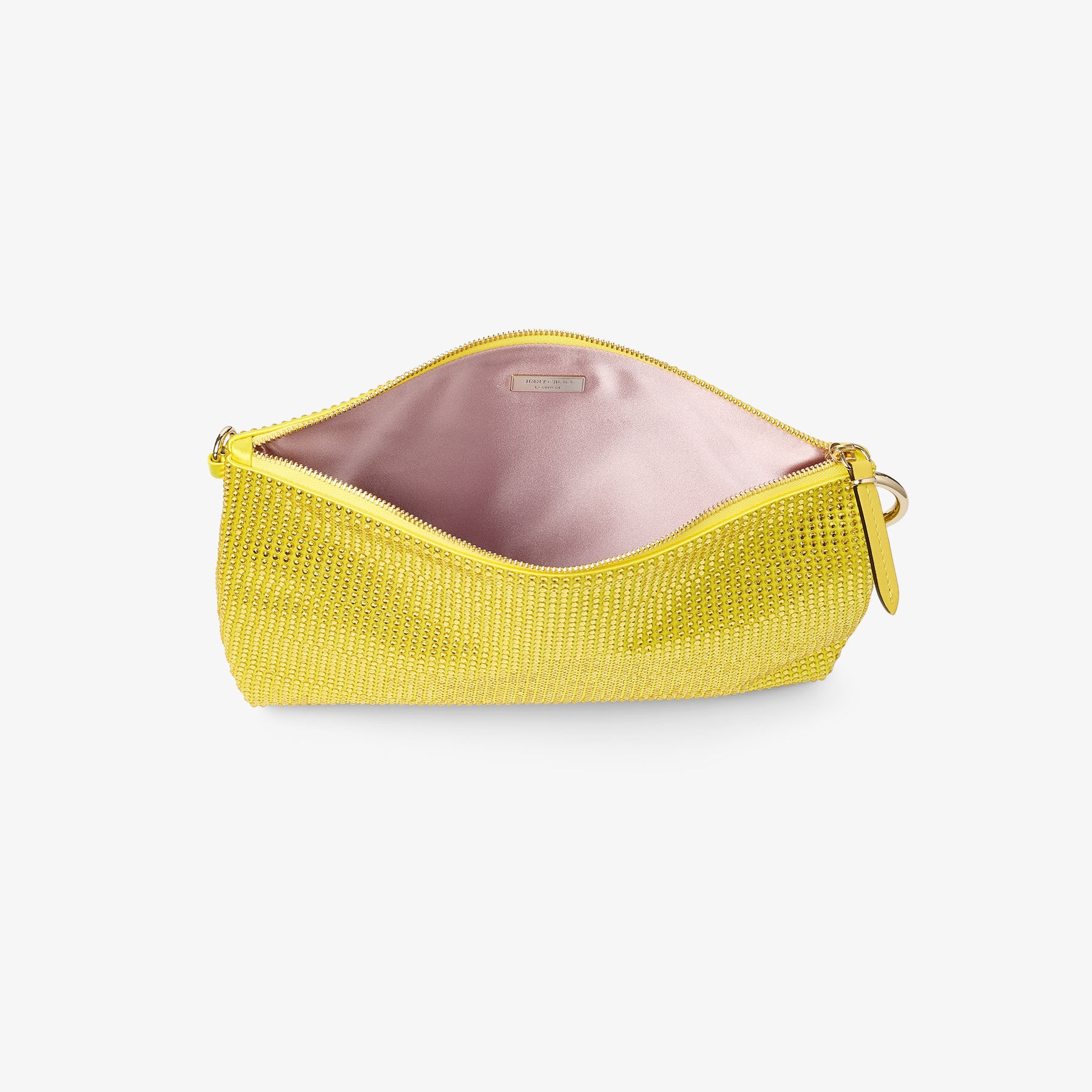 Callie
Canary Satin Crystal Clutch Bag - 5