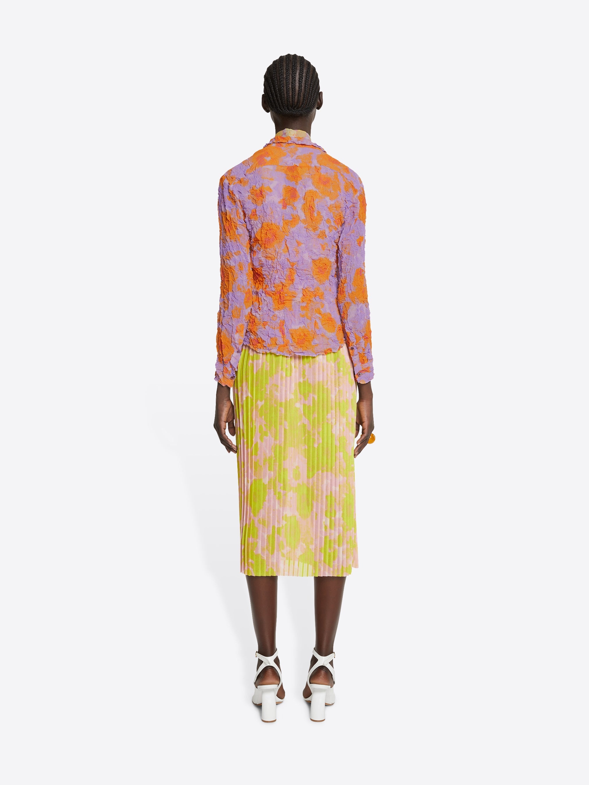 PLEATED MIDI SKIRT - 4