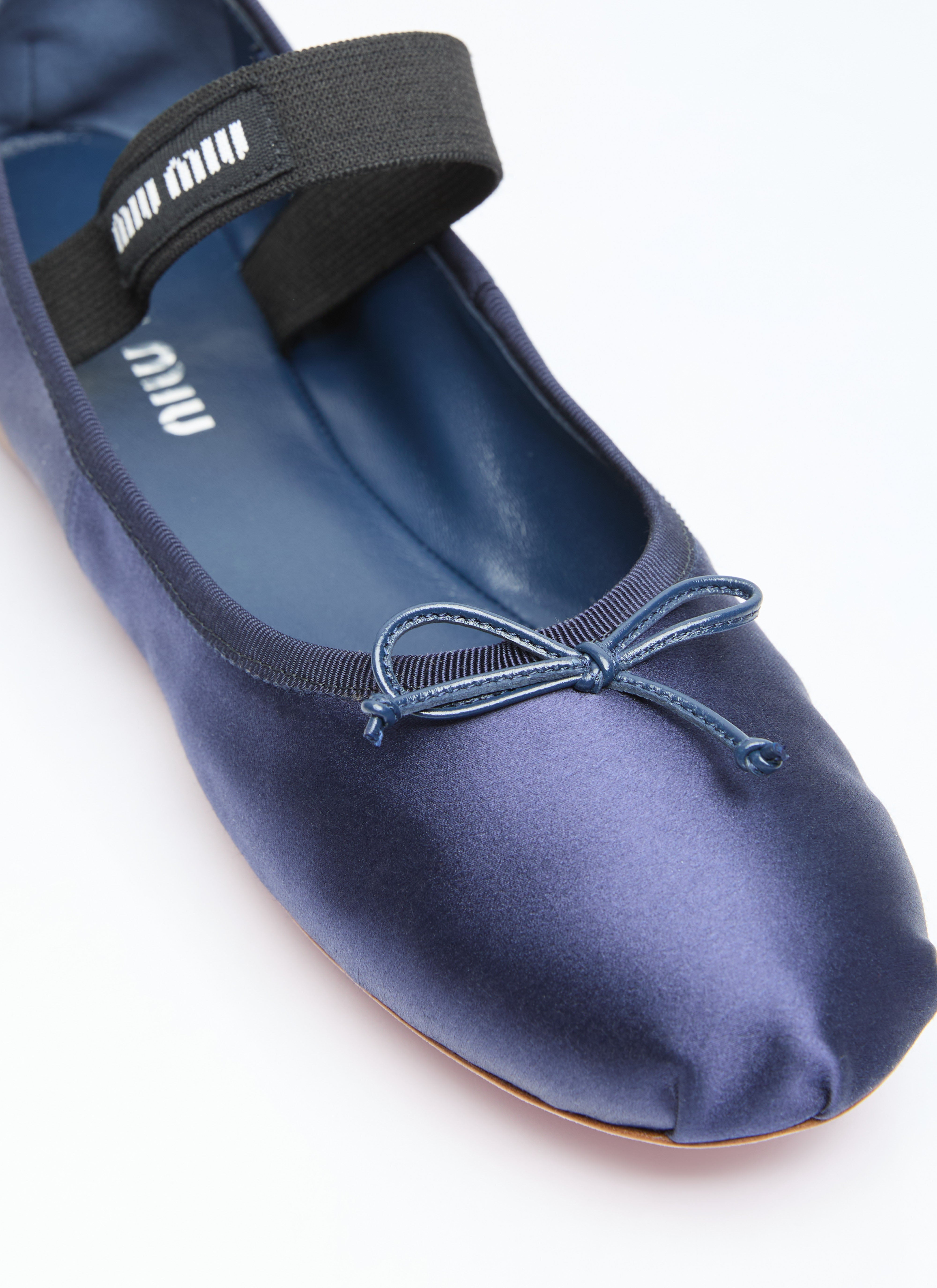 Miu Miu Women Satin Ballerina Flats - 2