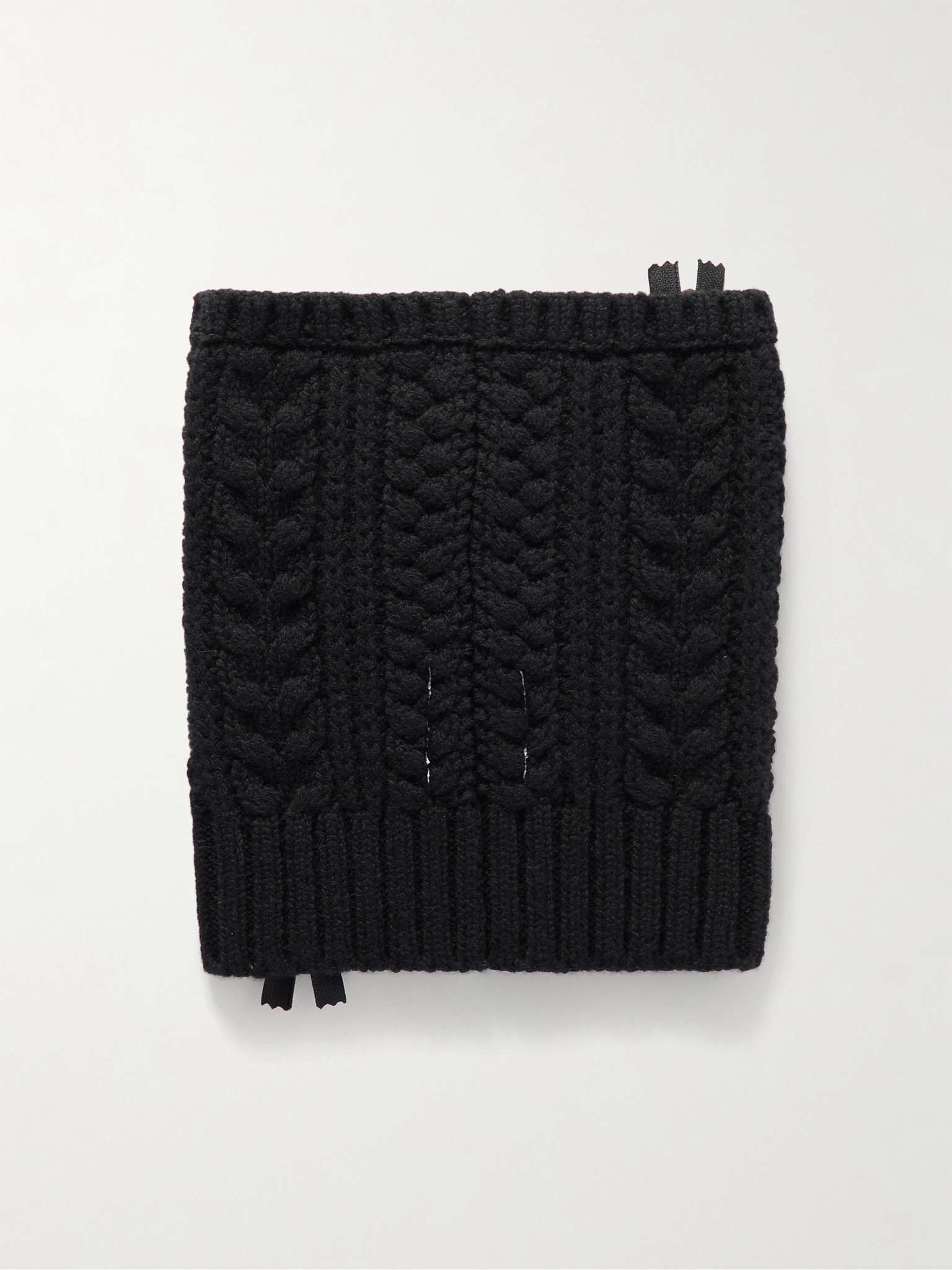 Cable-Knit Wool Neck Warmer - 2