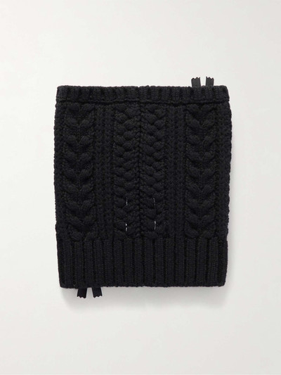 TAKAHIROMIYASHITA TheSoloist. Cable-Knit Wool Neck Warmer outlook