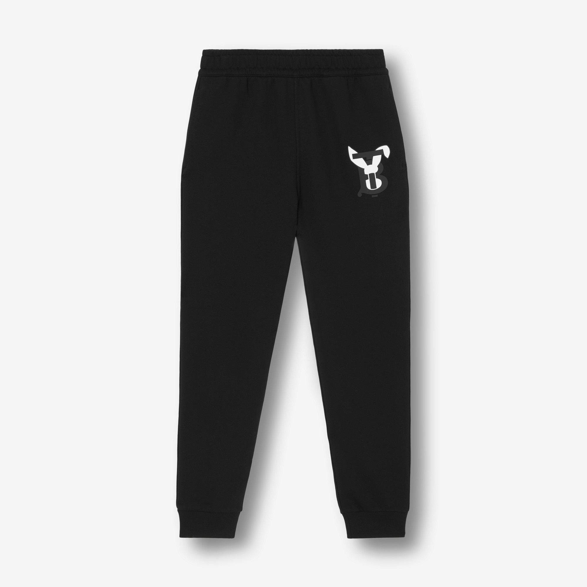 Rabbit Print Cotton Jogging Pants - 1
