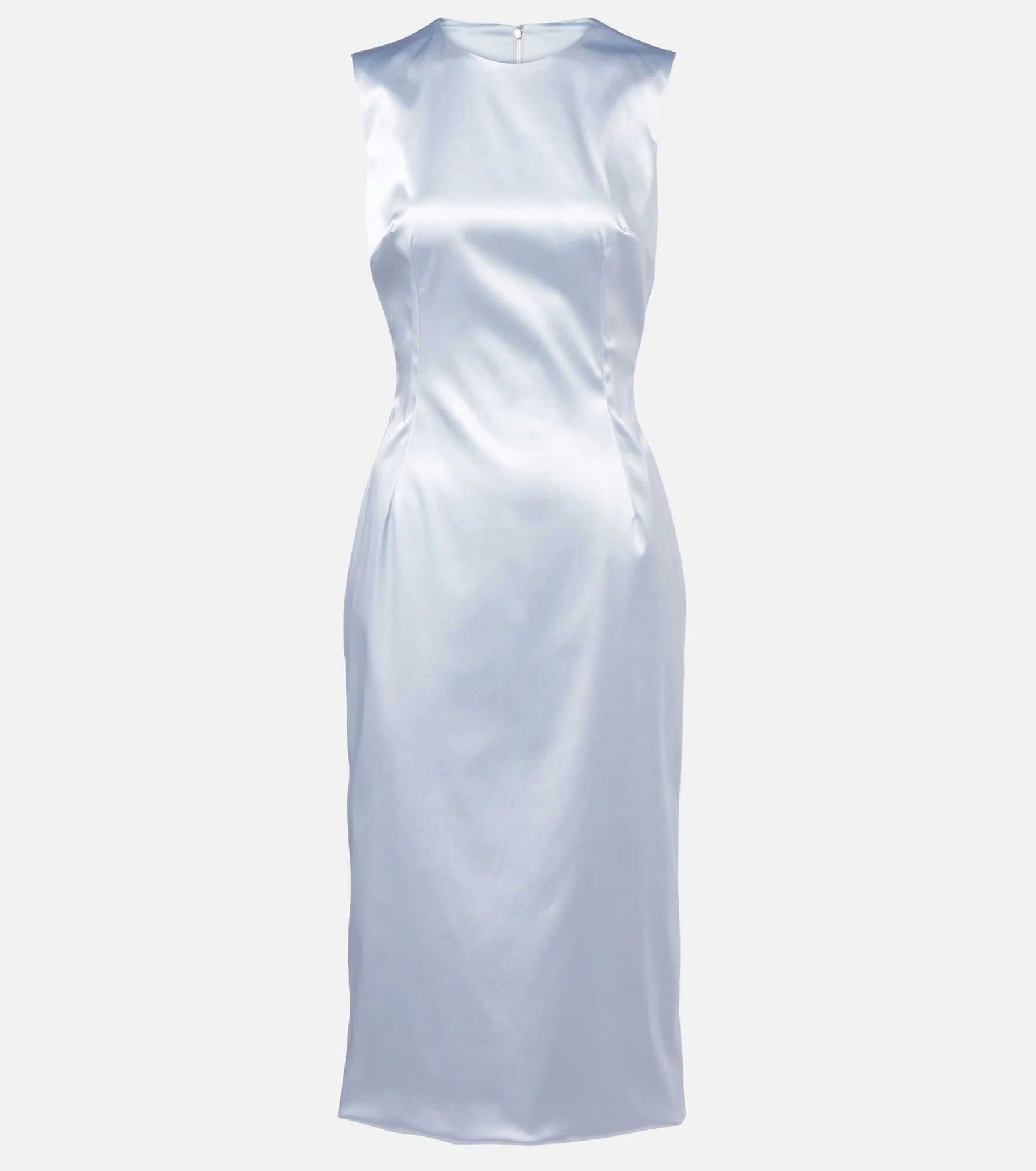 Satin midi dress - 1