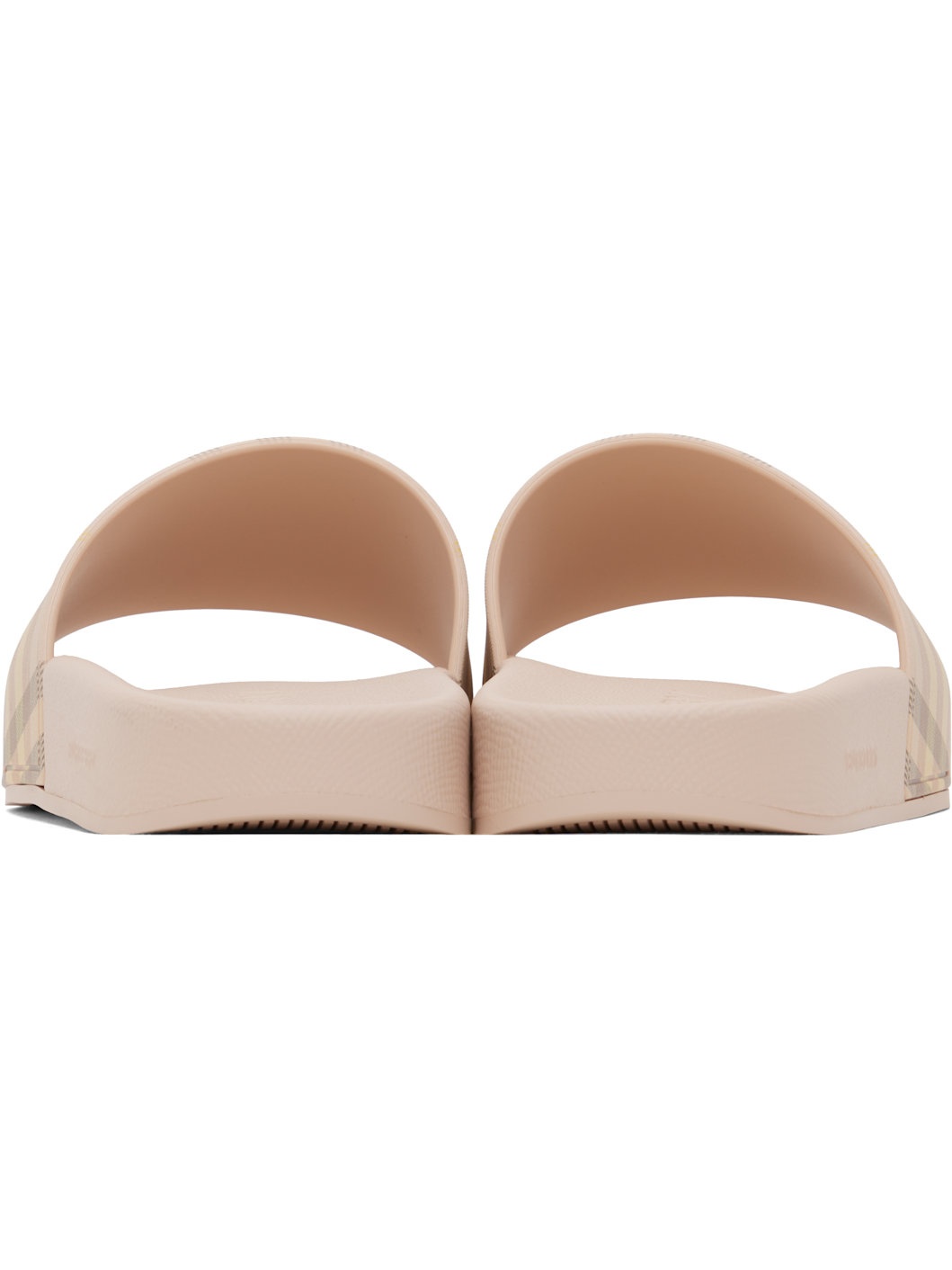 Pink Check Pool Slides - 2