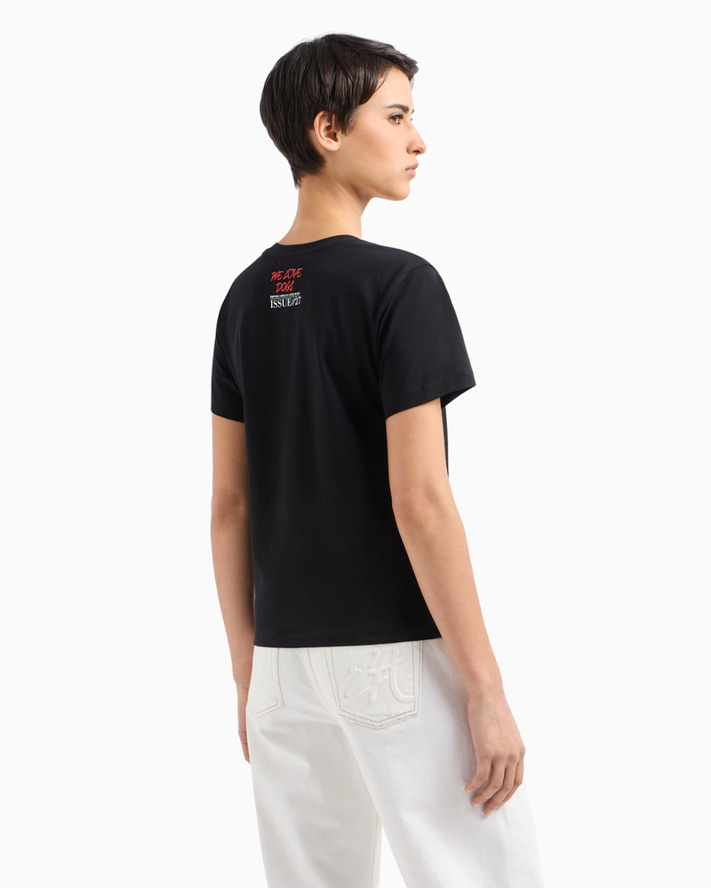 WE LOVE DOGS #27 STRETCH-JERSEY T-SHIRT 3