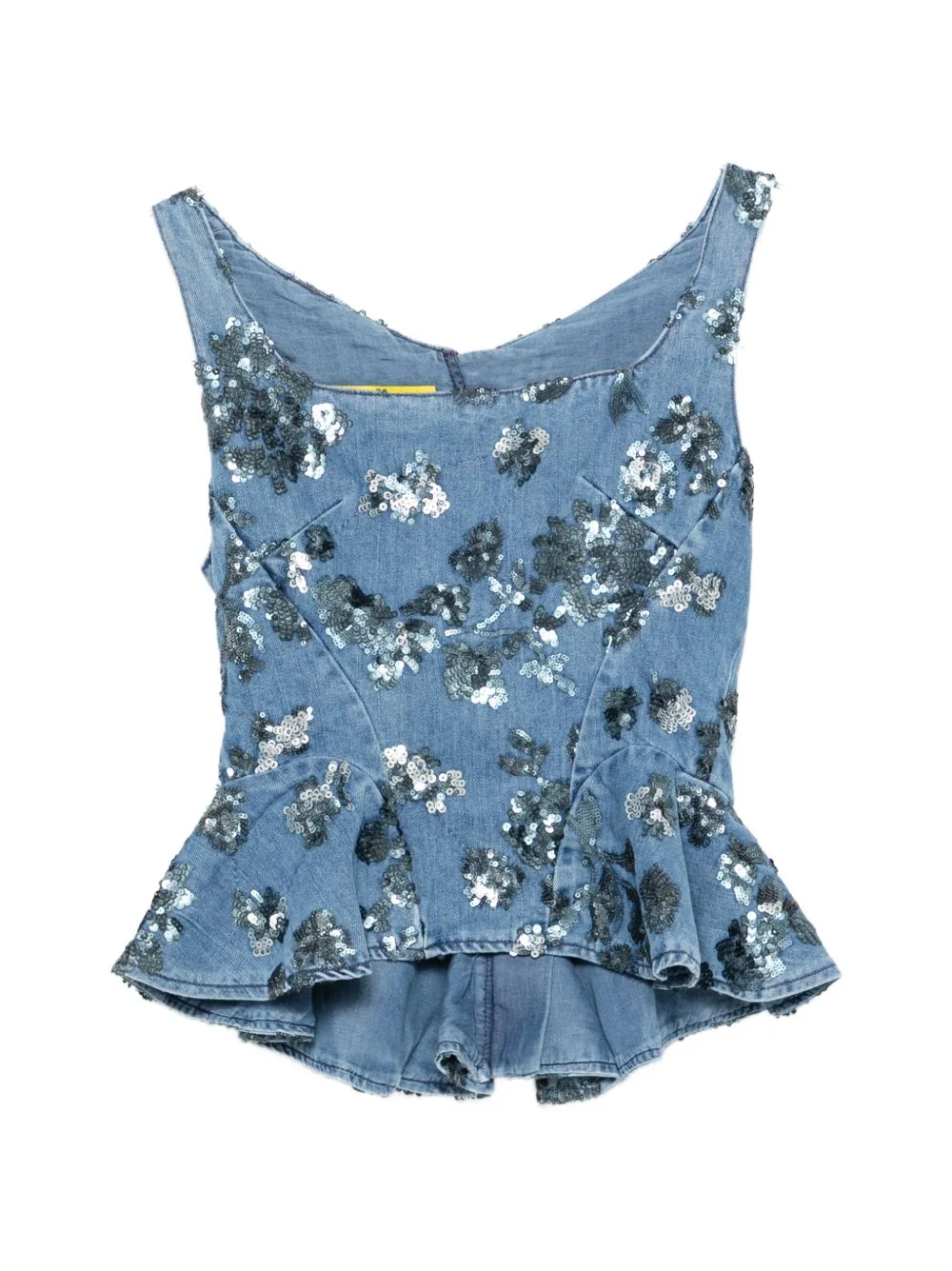sequin-embellished top - 1