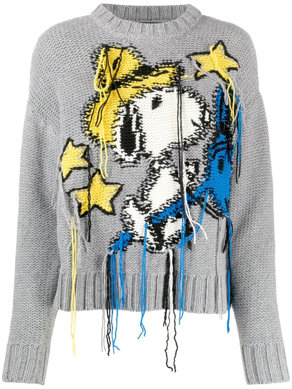 snoopy fringed jumper - 1