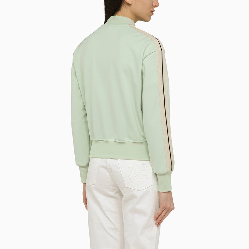 Palm Angels Mint Green Zip Sweatshirt Women - 3