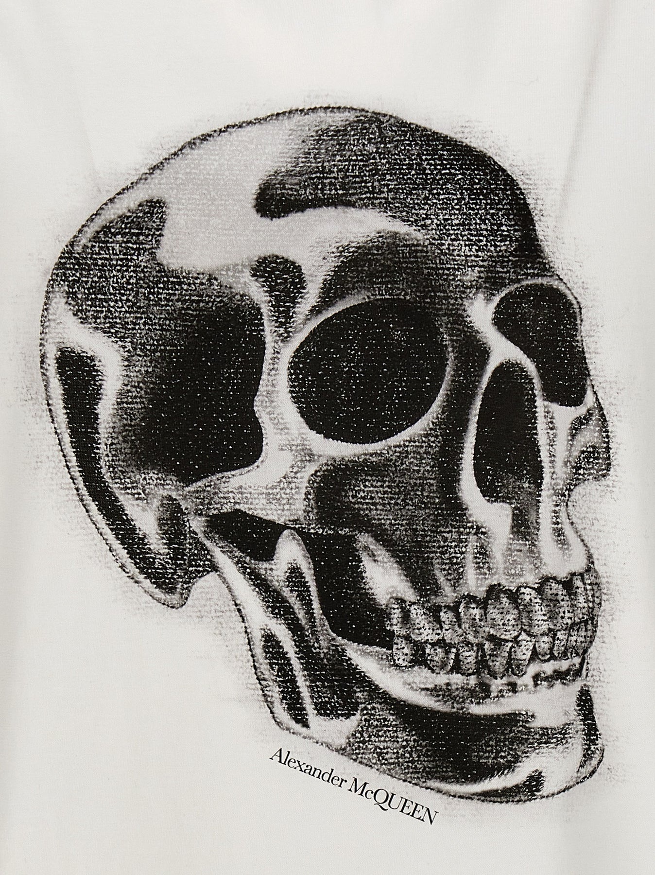 Skull T-Shirt White/Black - 4