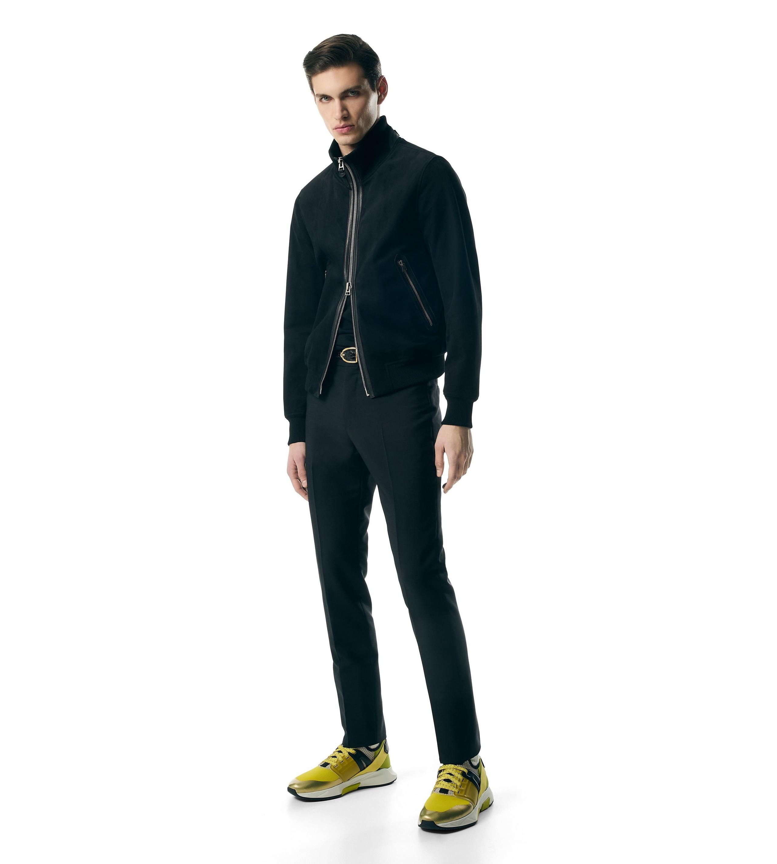 LIGHT SUEDE TRACK BOMBER - 3