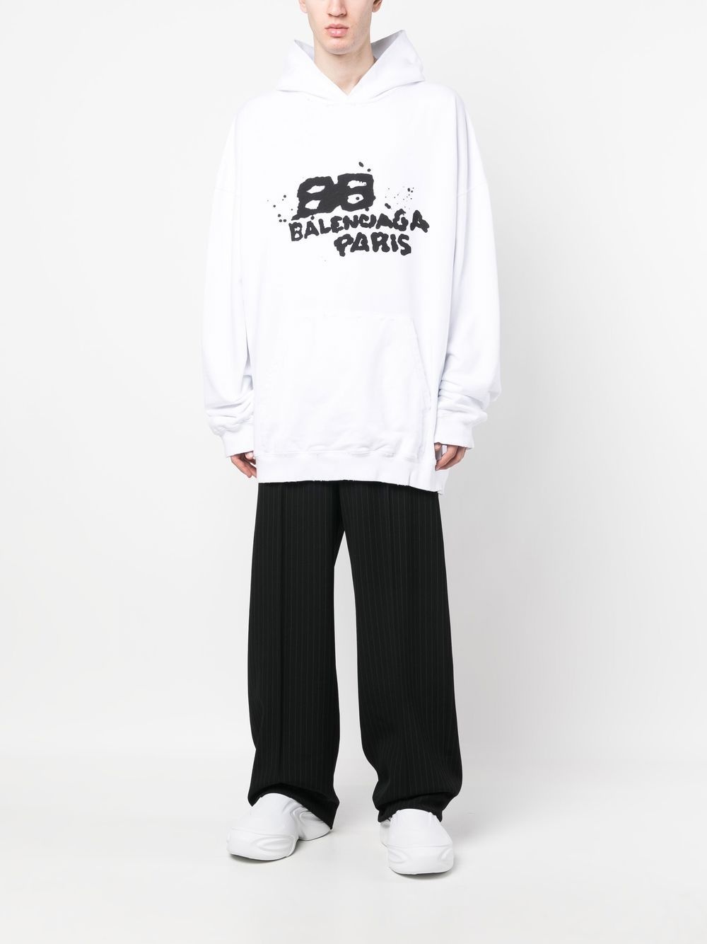 logo-print pullover hoodie - 2