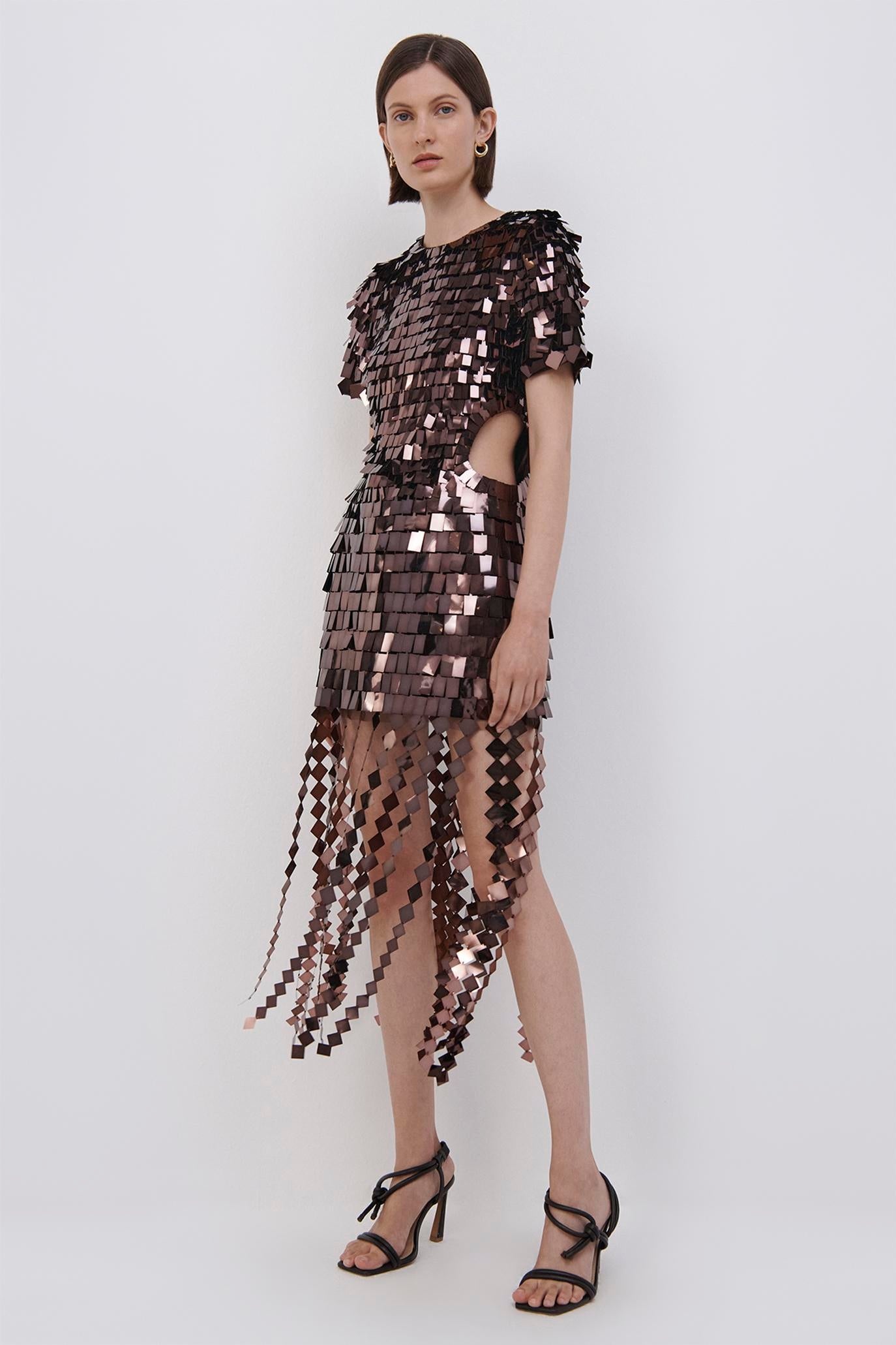 Jillian Sequin Midi Dress - 2