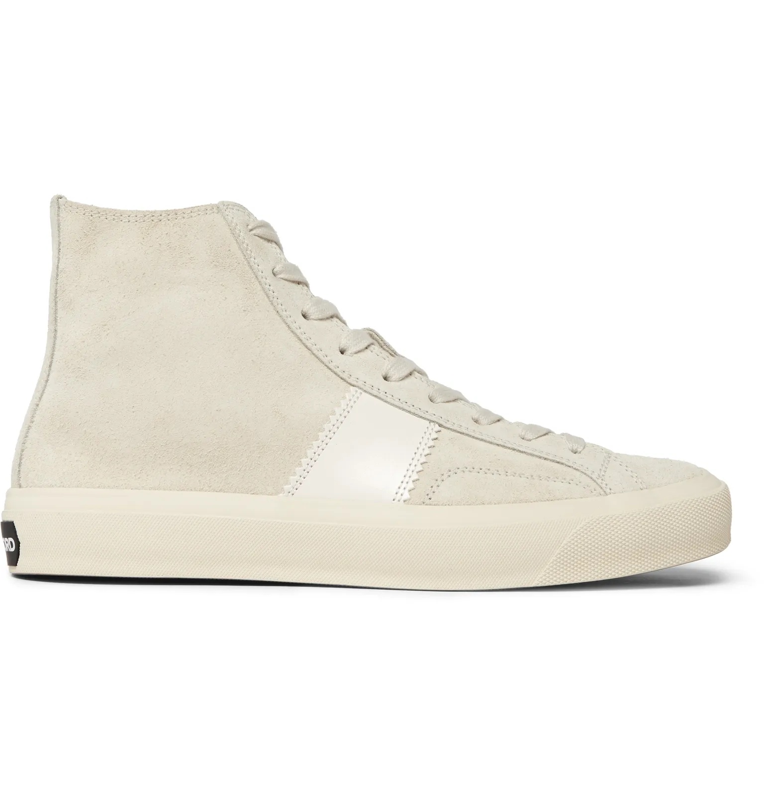 Cambridge Leather-Trimmed Suede High-Top Sneakers - 15