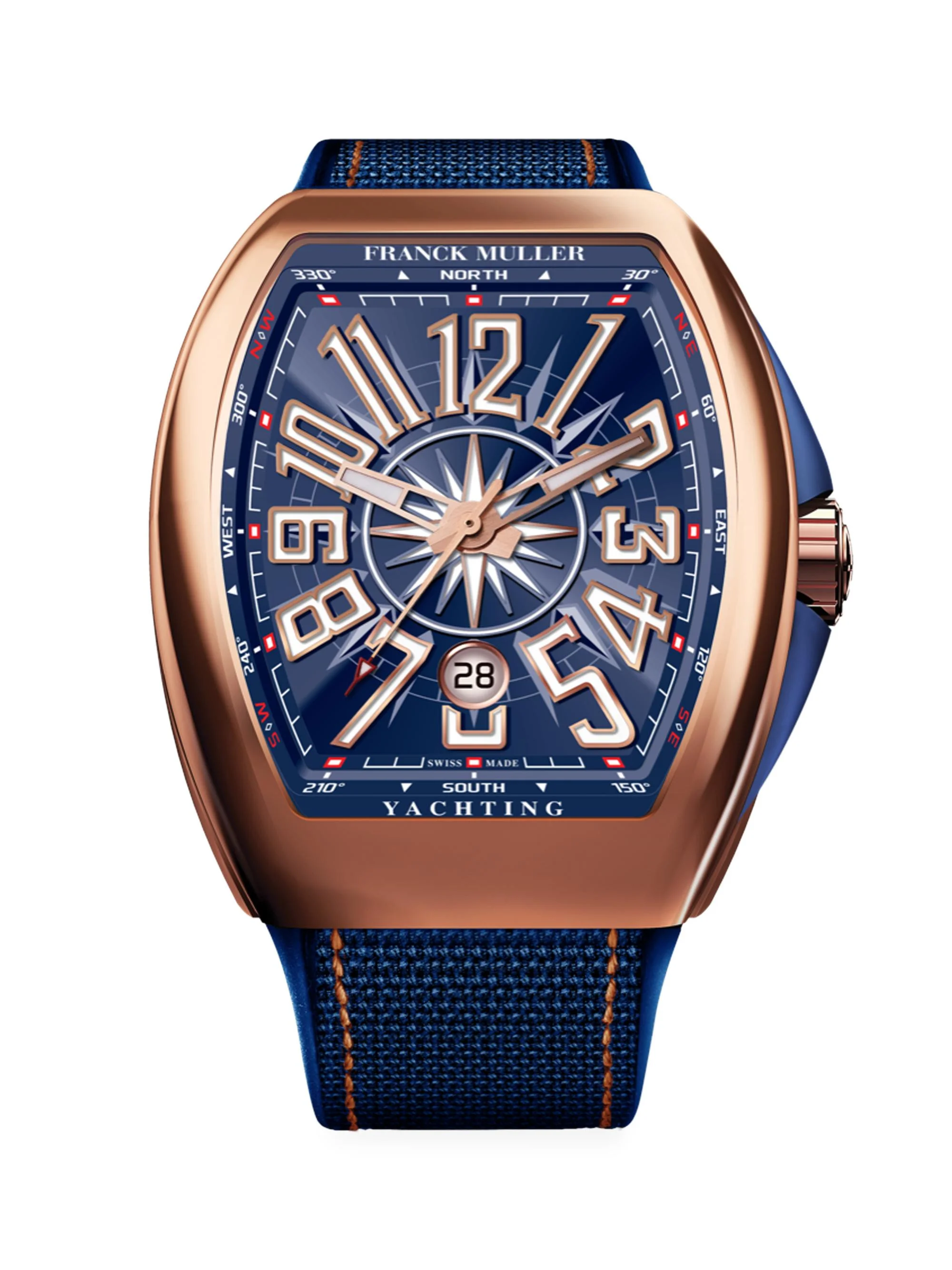 Men's Vanguard Yachting Rose Gold Watch - 1