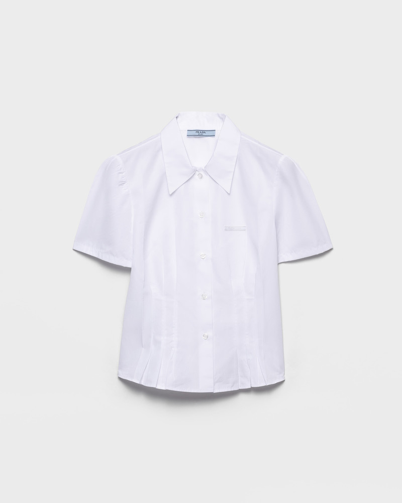 Short-sleeved poplin shirt 1