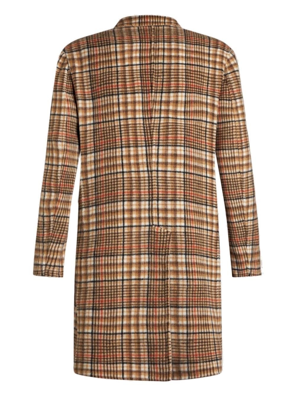 reversible single-breasted coat - 6