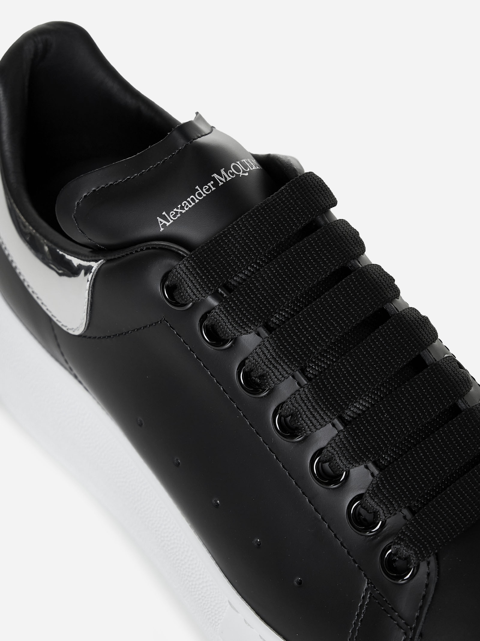 Oversize leather sneakers - 4