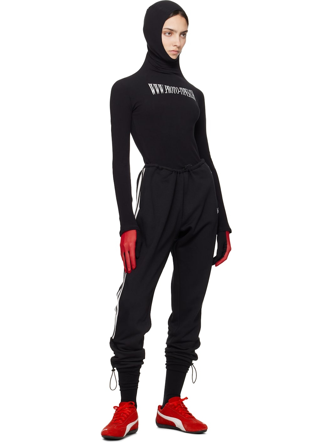 Black Toggle Tracksuit Longe Pants - 5
